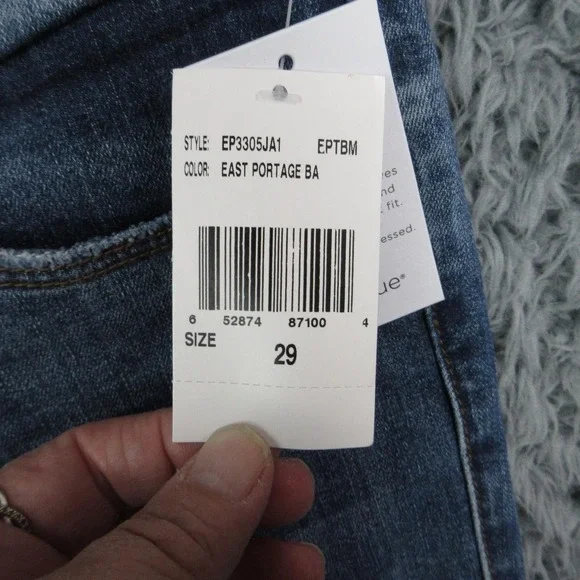 STS Blue Jeans Womens 29 Blue Mandy Baby Flare High Rise Fringe 31x31* NWT - Picture 9 of 16